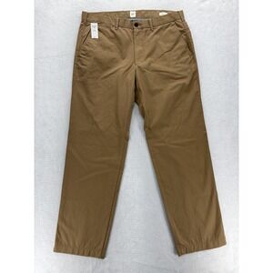 Gap Chino Pants Mens 36x34 Brown Relaxed Fit Cotton Casual Khaki Workwear NWT